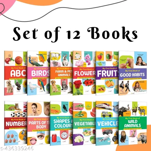 My First Picture Book Collection for Early Learning | Educational Picture Book for Toddlers | Kids Learning Book with 12 Topics | English Activity Book for Children Ages 2-5 Years