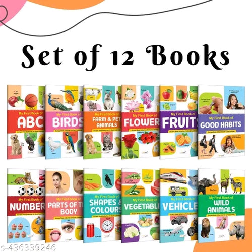 My First Picture Book Collection for Early Learning | Educational Picture Book for Toddlers | Kids Learning Book with 12 Topics | English Activity Book for Children Ages 2-5 Years