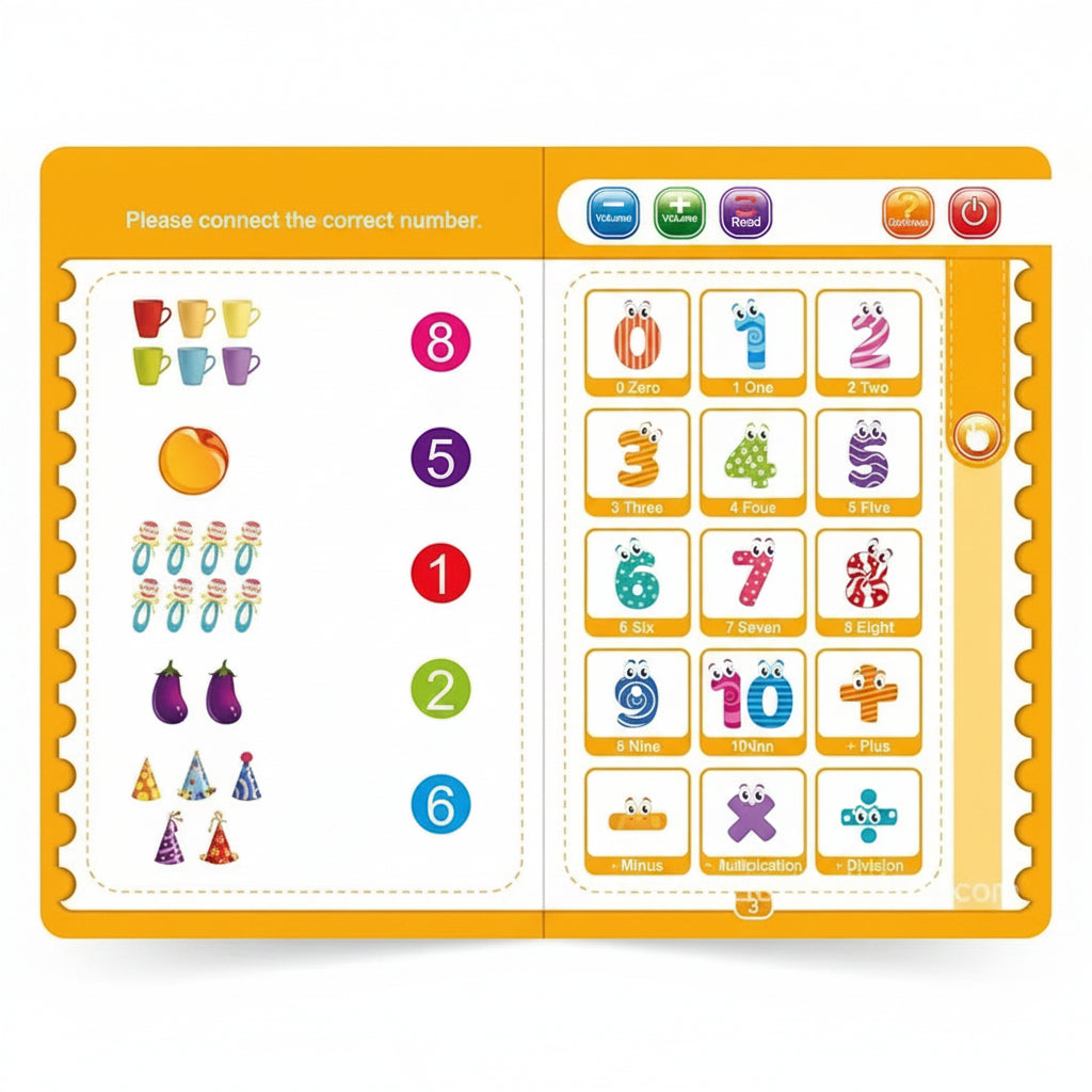 Interactive Talking Learning Book for Toddlers | Touch & Learn Educational Sound Book