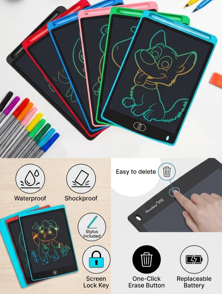 8.5 Inch LCD Writing Board | Magic Slate | Reusable Digital Notepad with Stylus Pen | Paperless Drawing and Writing Tablet for Kids