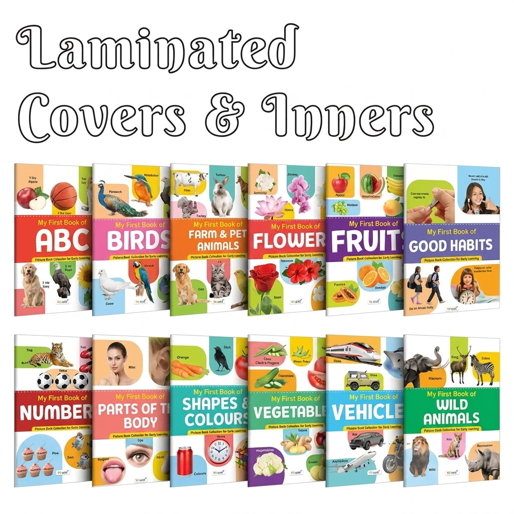 My First Picture Book Collection for Early Learning | Educational Picture Book for Toddlers | Kids Learning Book with 12 Topics | English Activity Book for Children Ages 2-5 Years